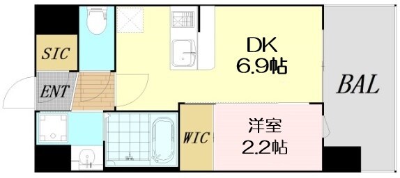 セレニテ十三ミラクの物件間取画像