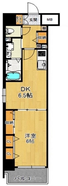 アスリート御堂筋本町の物件間取画像