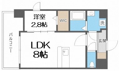 ラシーヌ瓦屋町の物件間取画像