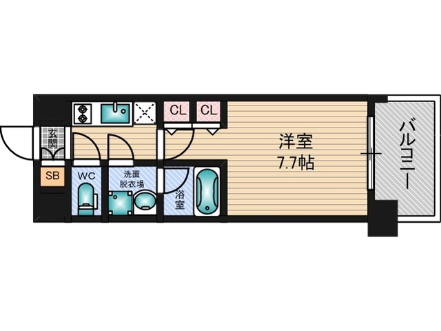 スプランディッド三国Ⅰの物件間取画像