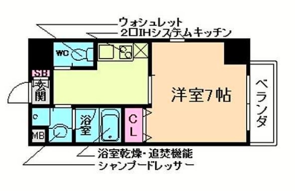 フルールアクアリオの物件間取画像