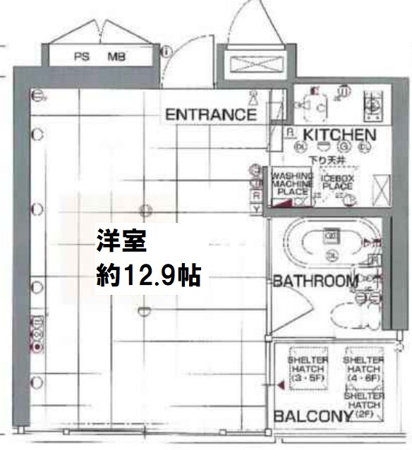 アクアプレイス大阪レジェンドⅡの物件間取画像