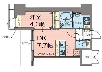 プレジオ難波ASIANの物件間取画像