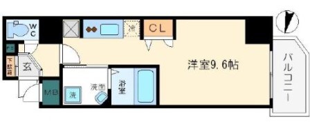 ベルエ難波西の物件間取画像