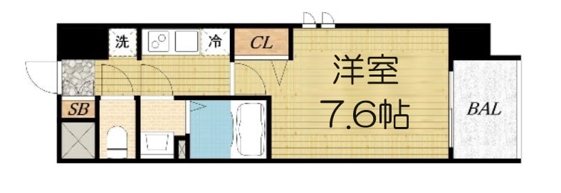 レシオス難波の物件間取画像