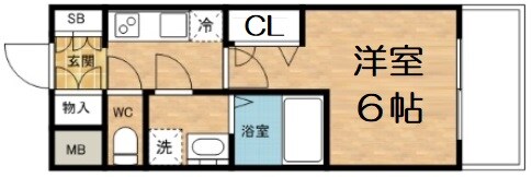 レオンコンフォート難波リオの物件間取画像