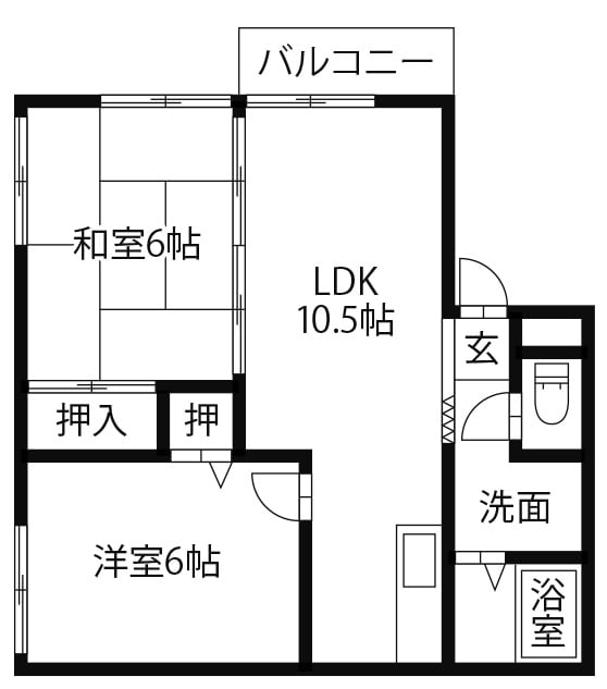 クリエイトコーポの物件間取画像