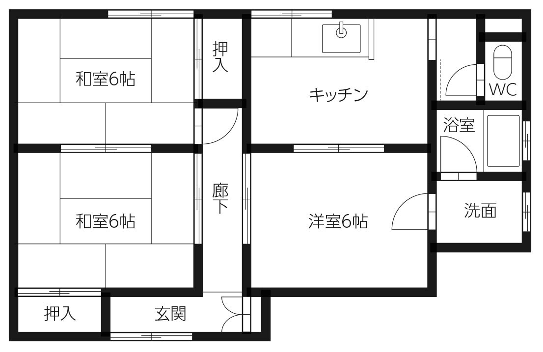 ハイツ勝瑞の物件間取画像