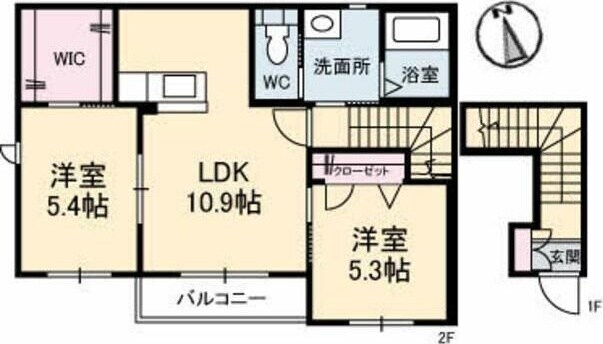 シャーメゾン　レ・フレール　Ⅱの物件間取画像