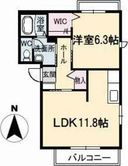 ベレオ佐古の物件間取画像