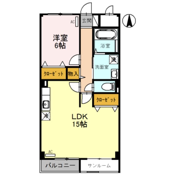 ウィルモア布瀬の物件間取画像