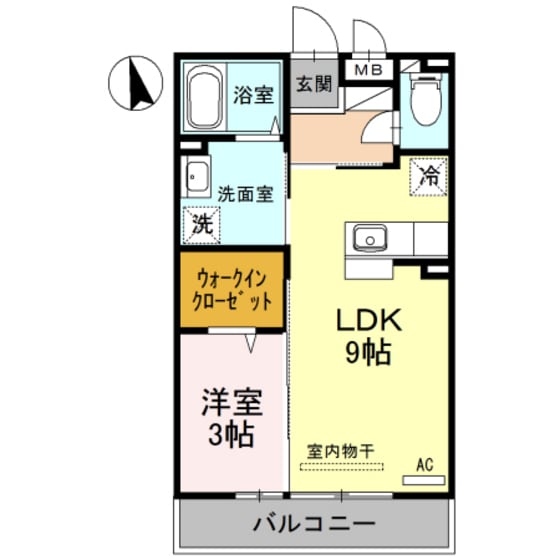 D-Room中川原の物件間取画像