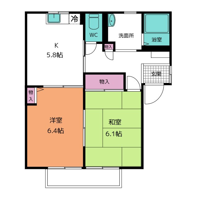 カーサ・ベラの物件間取画像
