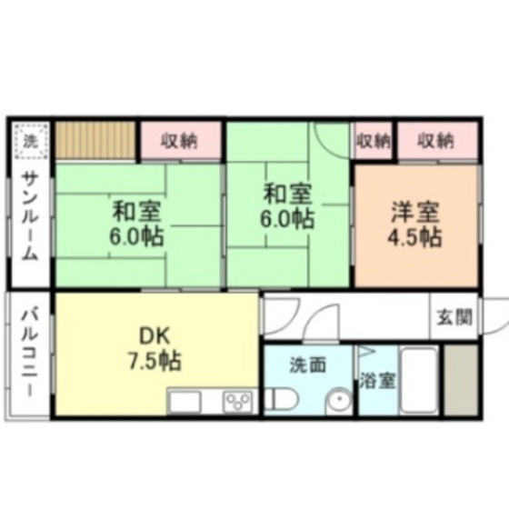 エンゼルハイム布瀬の物件間取画像