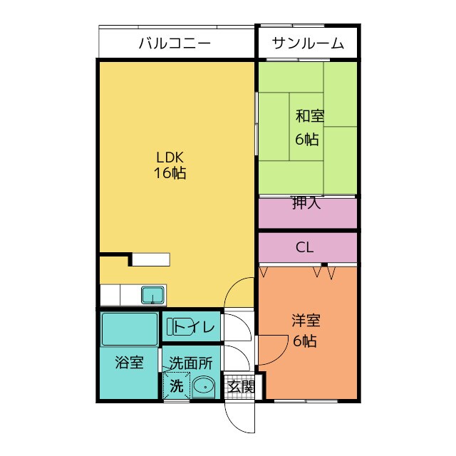 セレーヌ赤田の物件間取画像