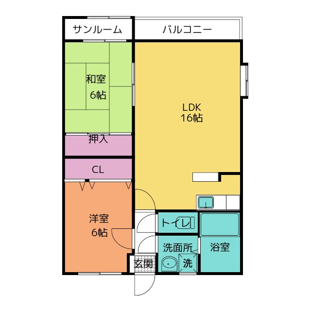 セレーヌ赤田の物件間取画像