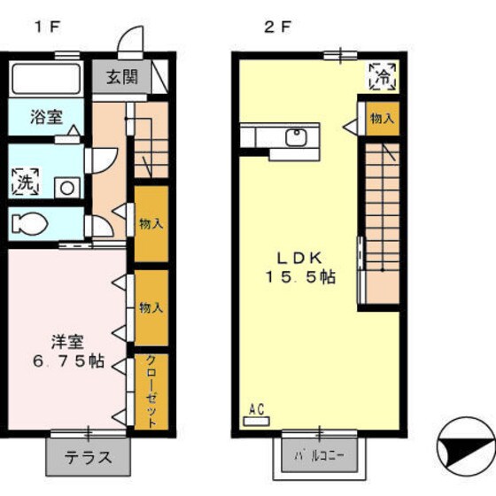 グリーンフォレストの物件間取画像