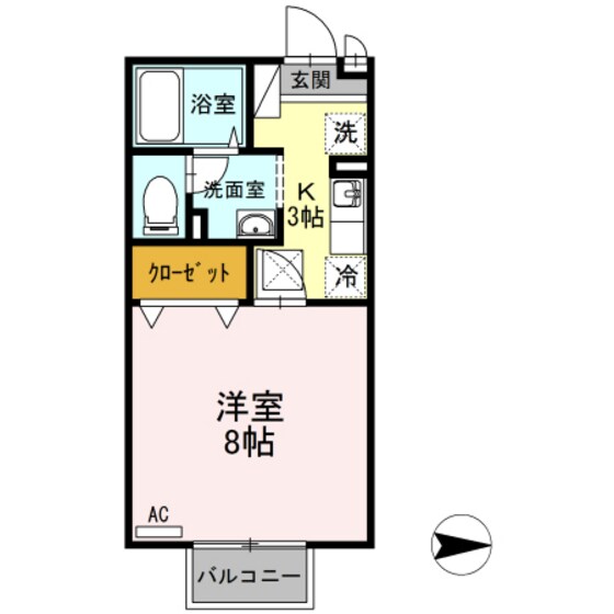 ラフィネ中島の物件間取画像