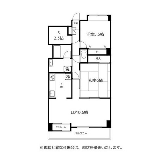 エグゼ富山の物件間取画像