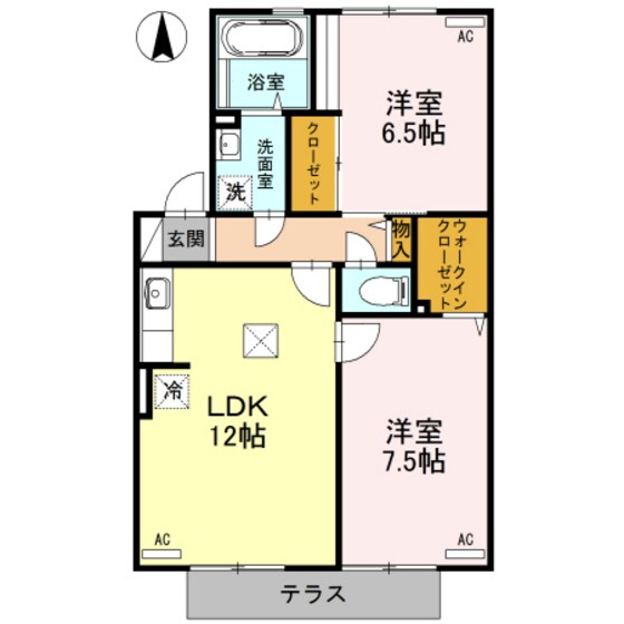 フォレストピアⅡの物件間取画像