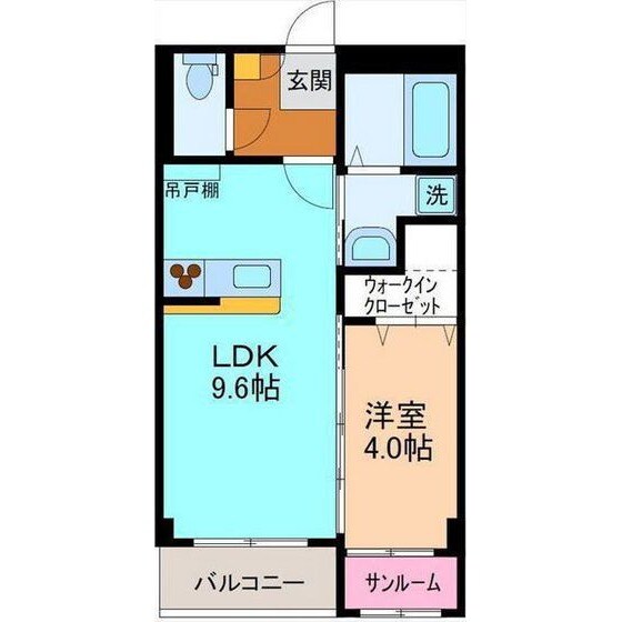 カーサフレンテ長江の物件間取画像