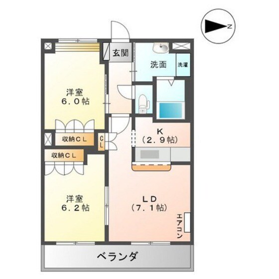 ガルテンハイム丘の夢の物件間取画像