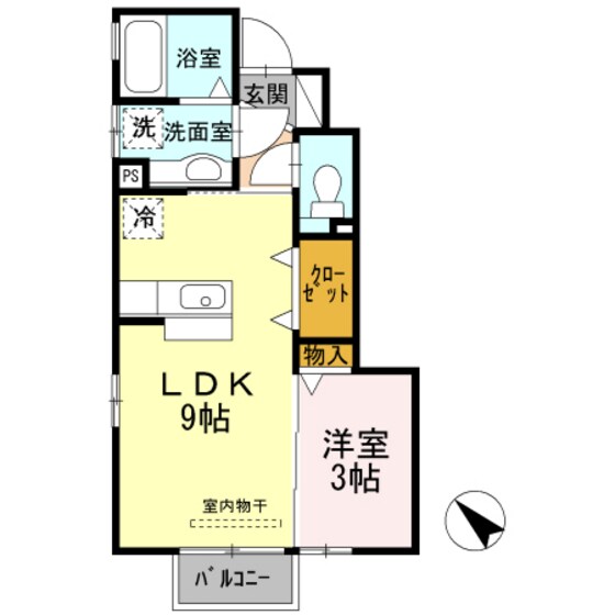 D-room下堀の物件間取画像