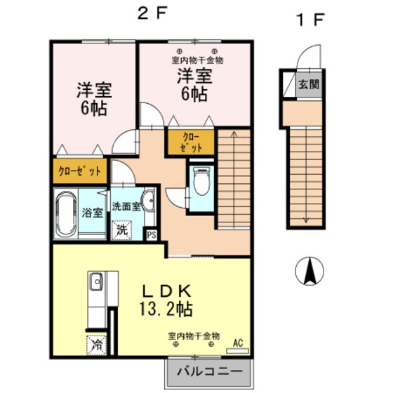 ブランズ黒崎の物件間取画像