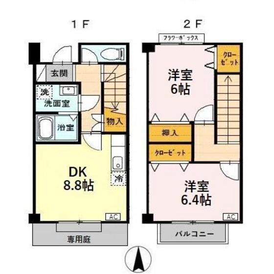 ベラみなみ野Ａ棟の物件間取画像