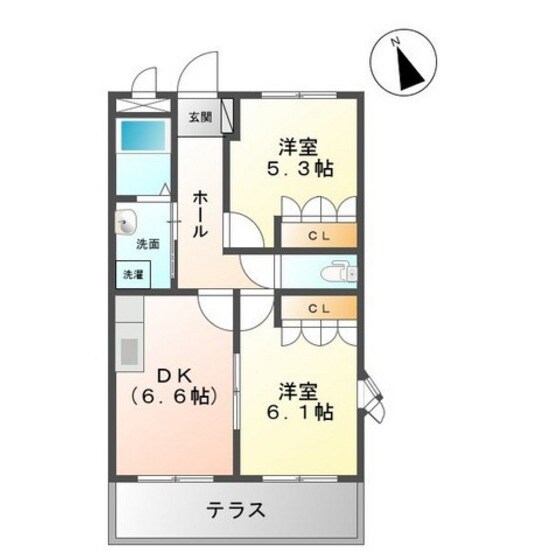 コーポ・ロコモーションＬの物件間取画像