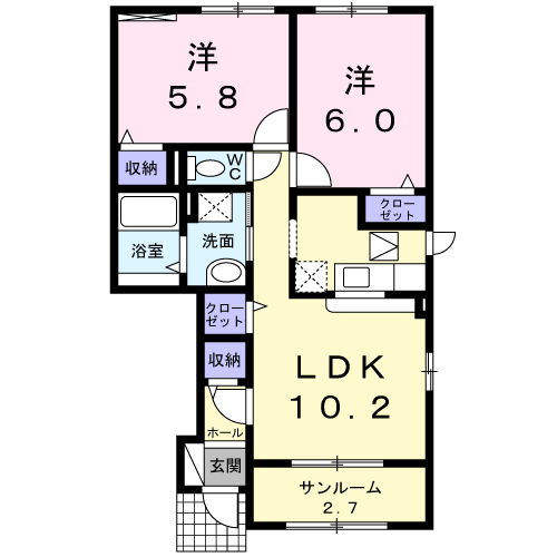 ミントの物件間取画像