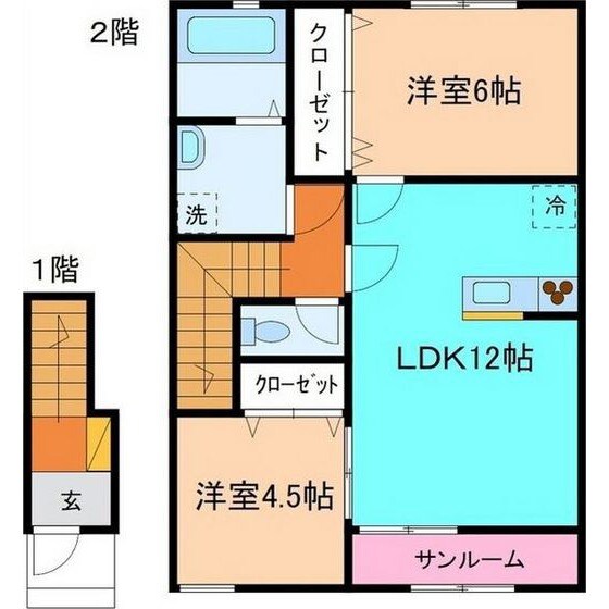 ハニエルⅡの物件間取画像