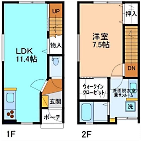 ボヌールＢ棟の物件間取画像