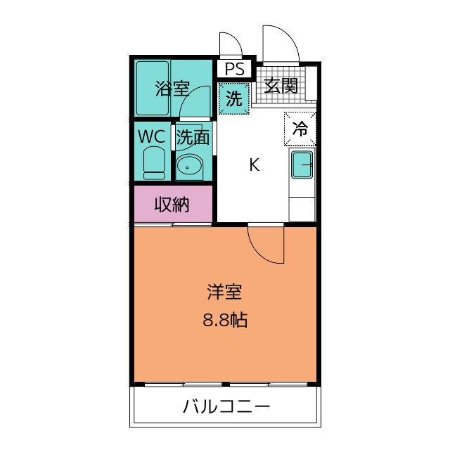 ベリーズ朝日の物件間取画像