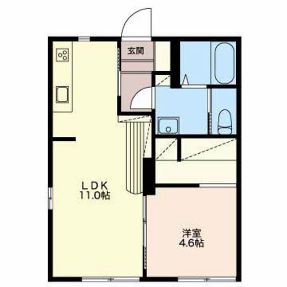 フレンディ蛍川の物件間取画像