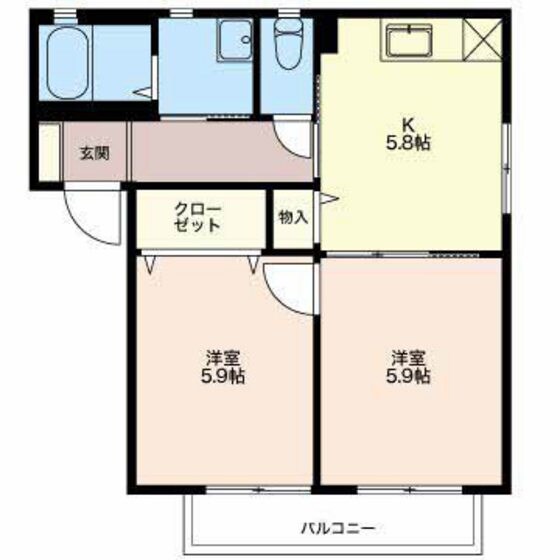 ディア　バリュージュの物件間取画像