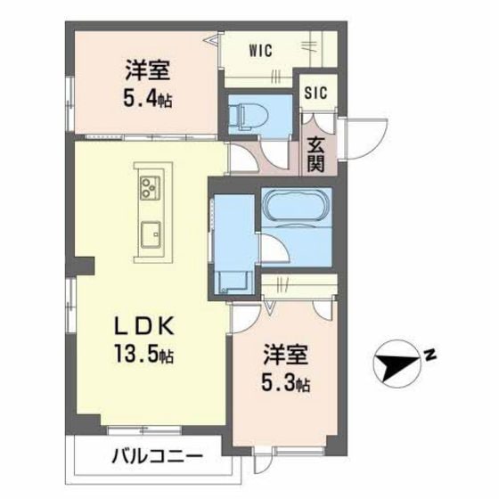 Eclant舟橋今町の物件間取画像