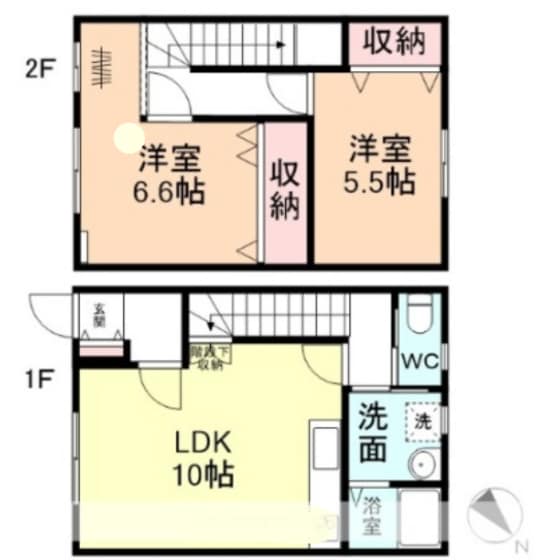 ガーデンヒル上冨居Ⅲの物件間取画像