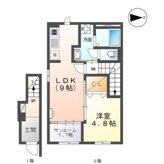 Re.bell奥井町の物件間取画像