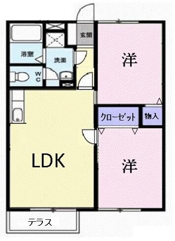 エンジェルコーポラスＡの物件間取画像