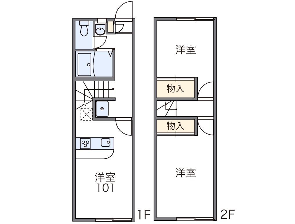 レオパレスローズガーデンの物件間取画像