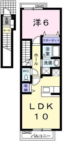 メゾン・ド・花水木　弐番館の物件間取画像