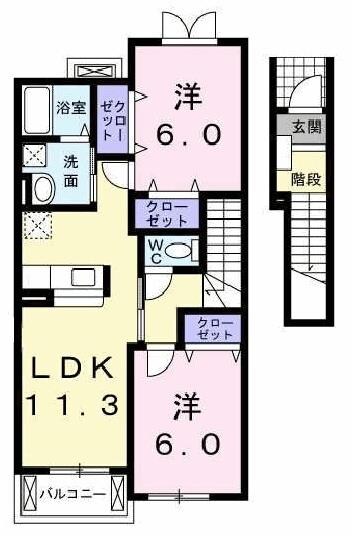 ウィル　ヴェスティージ　壱番館の物件間取画像
