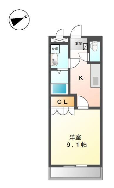 コンフォール白水の物件間取画像