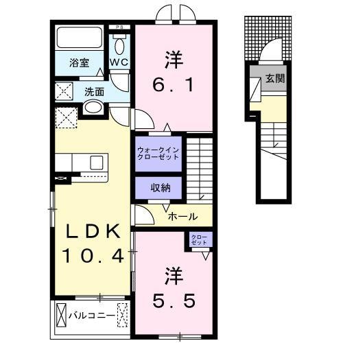 コンフォースＨＩＳＡＧＯの物件間取画像