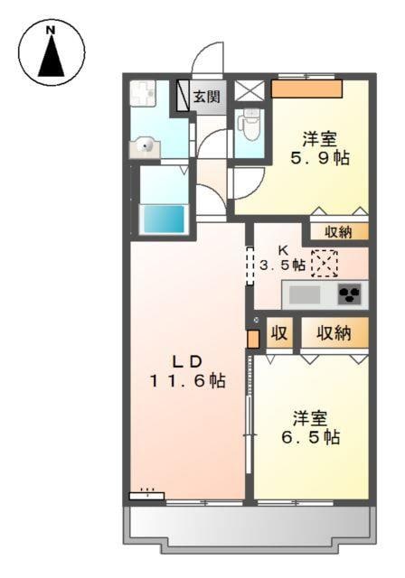 アンプルールの物件間取画像