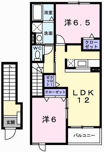 メゾンプラースIIの物件間取画像