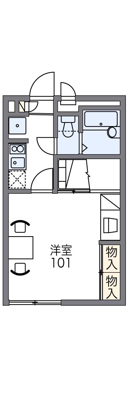 レオパレスＳＴＡＹ　ＧＯＬＤの物件間取画像