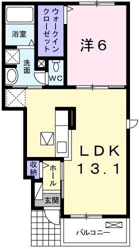 エスペランサ天神Iの物件間取画像