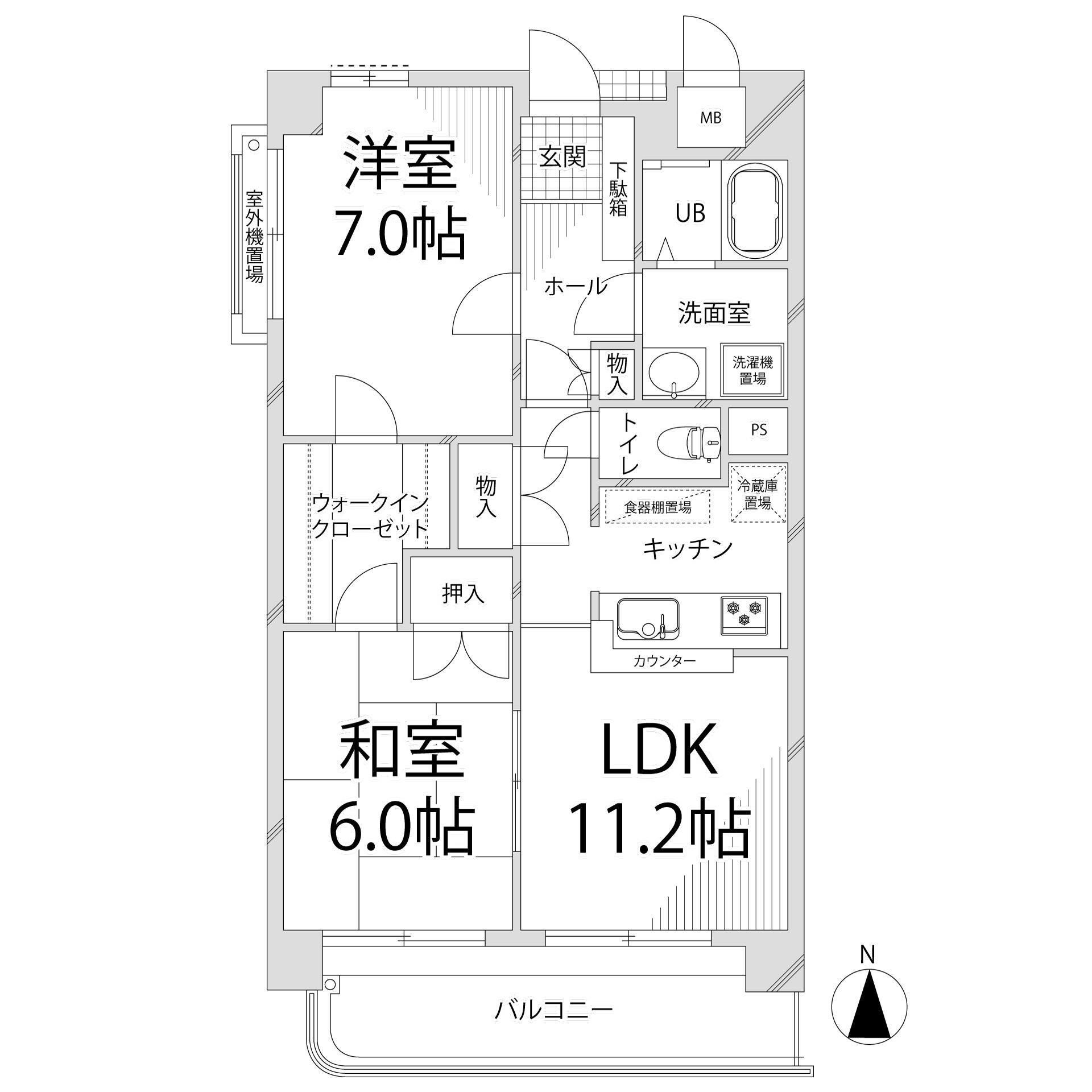 キャッスルコート安室の物件間取画像